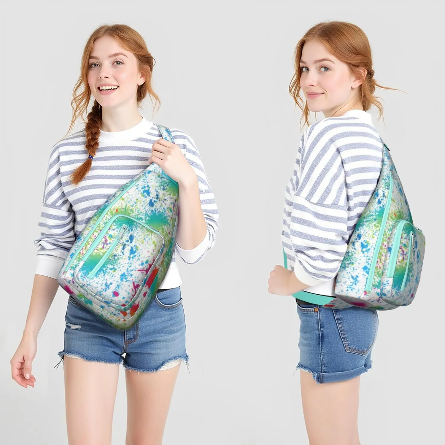Shoulder Sling Crossbody Casual Chest Bag For Travel Sports Running,Backpack for Men & Women Lightweight Sports BagCrossbody Concealed Carry,Fashion Shoulder Bag Waterproof Chest Bag