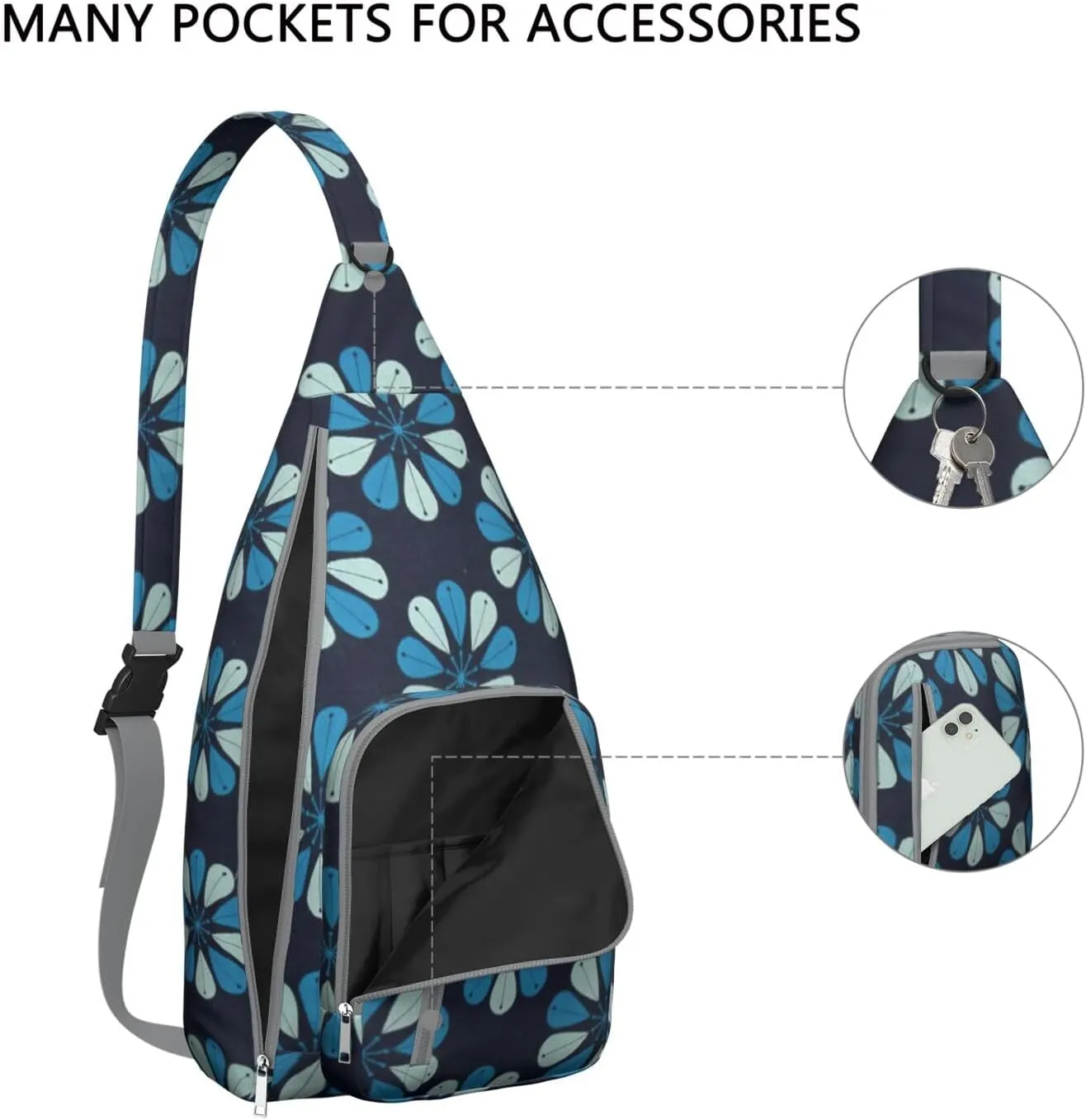 Shoulder Sling Crossbody Casual Chest Bag For Travel Sports Running,Backpack for Men & Women Lightweight Sports BagCrossbody Concealed Carry,Fashion Shoulder Bag Waterproof Chest Bag