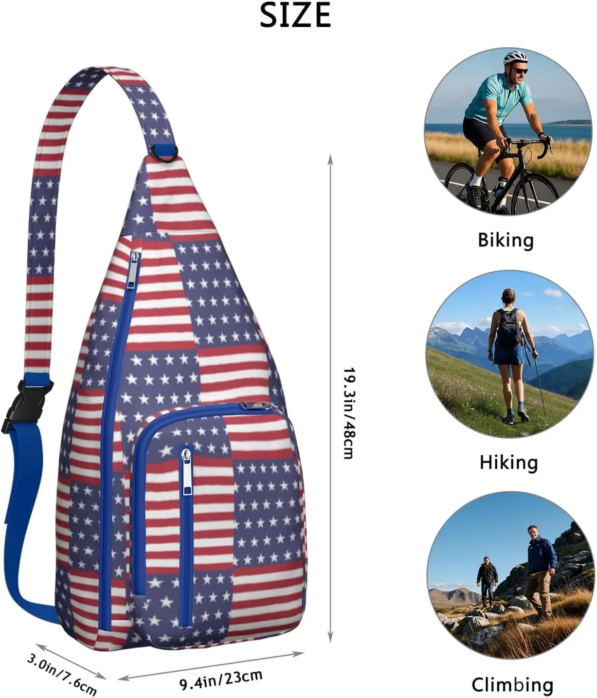 Shoulder Sling Crossbody Casual Chest Bag For Travel Sports Running,Backpack for Men & Women Lightweight Sports BagCrossbody Concealed Carry,Plaid Shoulder Bag Waterproof Chest Bag