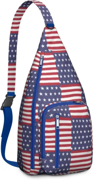 Shoulder Sling Crossbody Casual Chest Bag For Travel Sports Running,Backpack for Men & Women Lightweight Sports BagCrossbody Concealed Carry,Plaid Shoulder Bag Waterproof Chest Bag