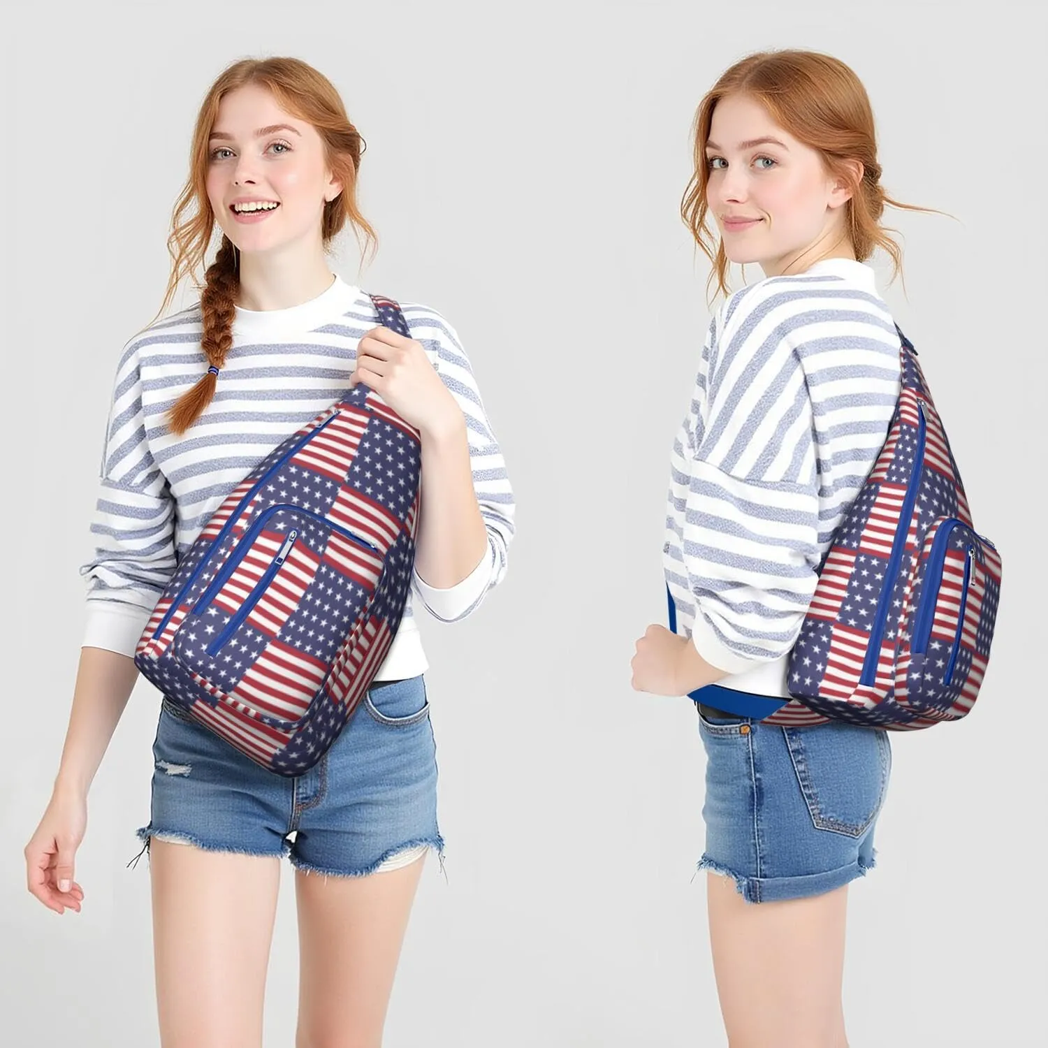 Shoulder Sling Crossbody Casual Chest Bag For Travel Sports Running,Backpack for Men & Women Lightweight Sports BagCrossbody Concealed Carry,Plaid Shoulder Bag Waterproof Chest Bag