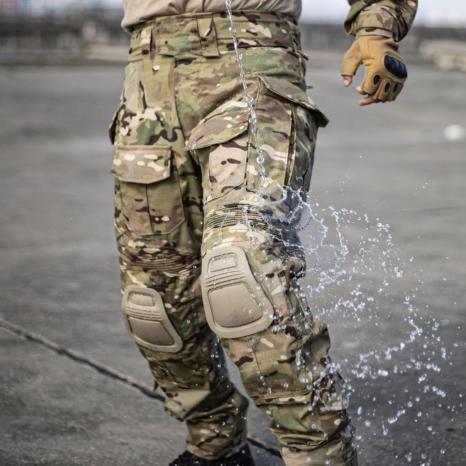 SINAIRSOFT G3 Tactical Pants with Knee Pads,Men's Airsoft Paintball Hunting Outdoor Pants,Combat Army BDU Trousers
