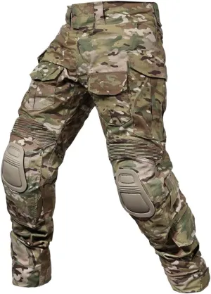 SINAIRSOFT G3 Tactical Pants with Knee Pads,Men's Airsoft Paintball Hunting Outdoor Pants,Combat Army BDU Trousers