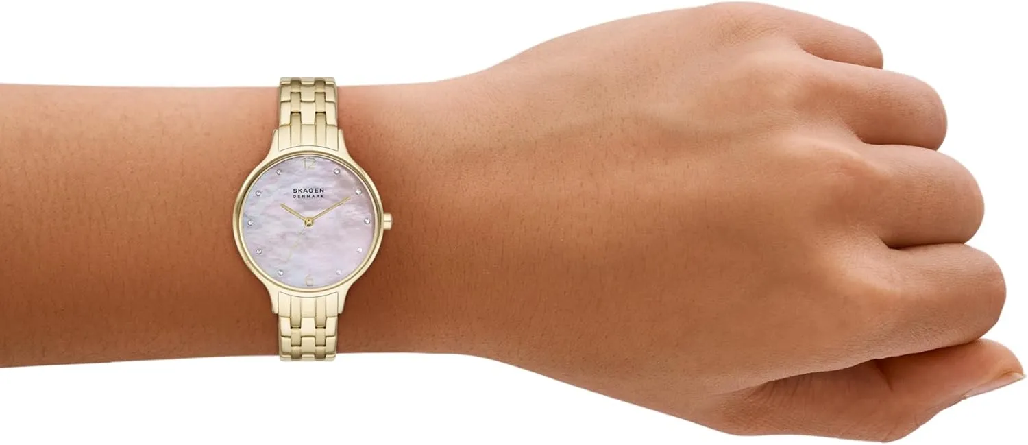 Skagen Anita Women's Watch with Stainless Steel Bracelet, Mesh or Leather Band