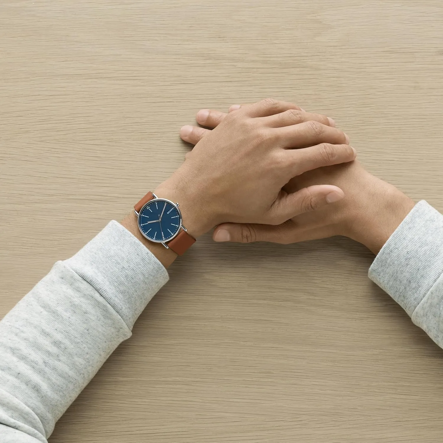 Skagen Signatur Minimalist Men's Watch with Stainless Steel Bracelet, Mesh or Leather Band