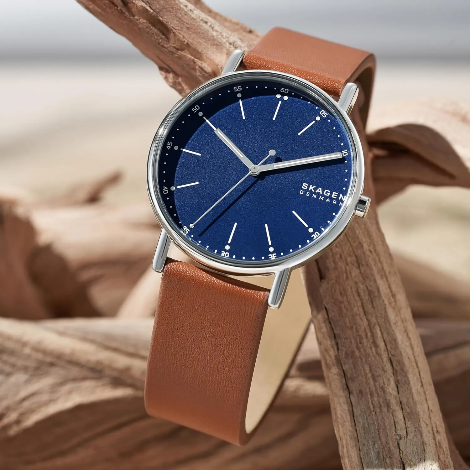 Skagen Signatur Minimalist Men's Watch with Stainless Steel Bracelet, Mesh or Leather Band