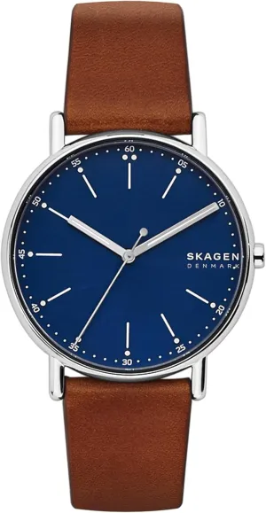 Skagen Signatur Minimalist Men's Watch with Stainless Steel Bracelet, Mesh or Leather Band
