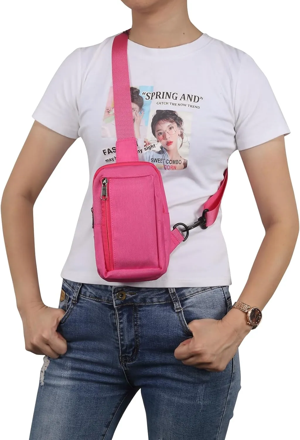 Sling Bag Crossbody, Waterproof Chest Bag for Men and Women, Crossbody Wallet Shoulder Bag for Outdoor