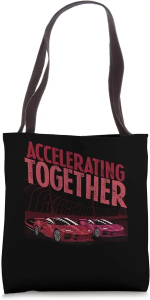 Slot Car Accelerating Together Remote Car Controller Tote Bag