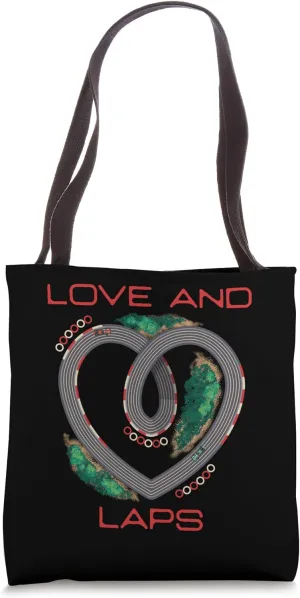 Slot Car Love And Laps Remote Controlled Car Controller Tote Bag
