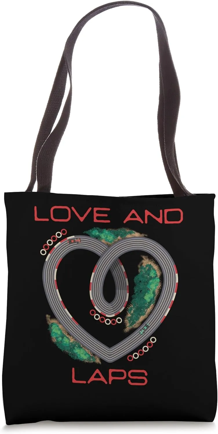 Slot Car Love And Laps Remote Controlled Car Controller Tote Bag