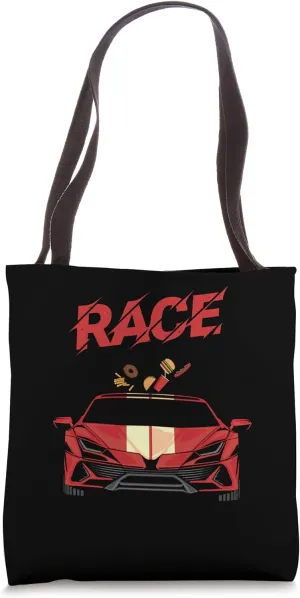 Slot Car Race Fast Brunch Later Remote Car Controller Tote Bag