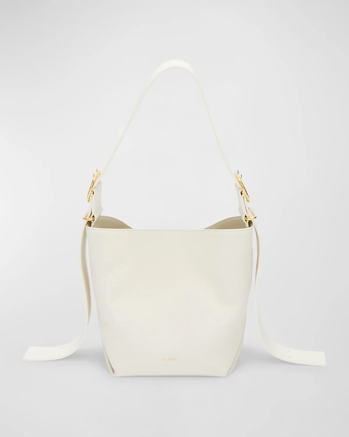 Small Folded Leather Tote Bag