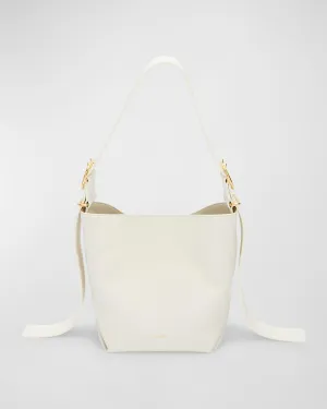 Small Folded Leather Tote Bag