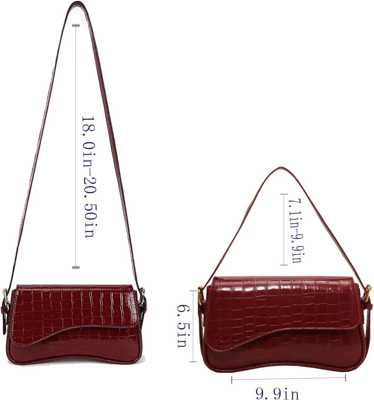 Small Shoulder Bag for women,Crossbody Purses,Leather Tote Handbag Clutch Hobo Purse,with Zipper Closure for Women