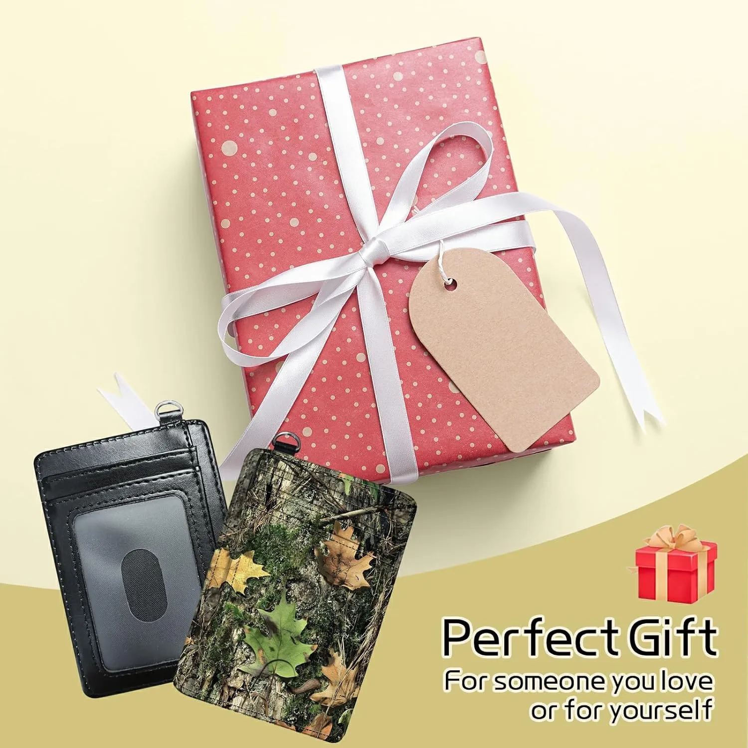Small Travel Wallets, Camo Tree Leaf Slim Minimalist Front Pocket Wallet with Wristlet, RFID Blocking PU Leather Credit Card Holder with ID Window Change Purse for Men Women