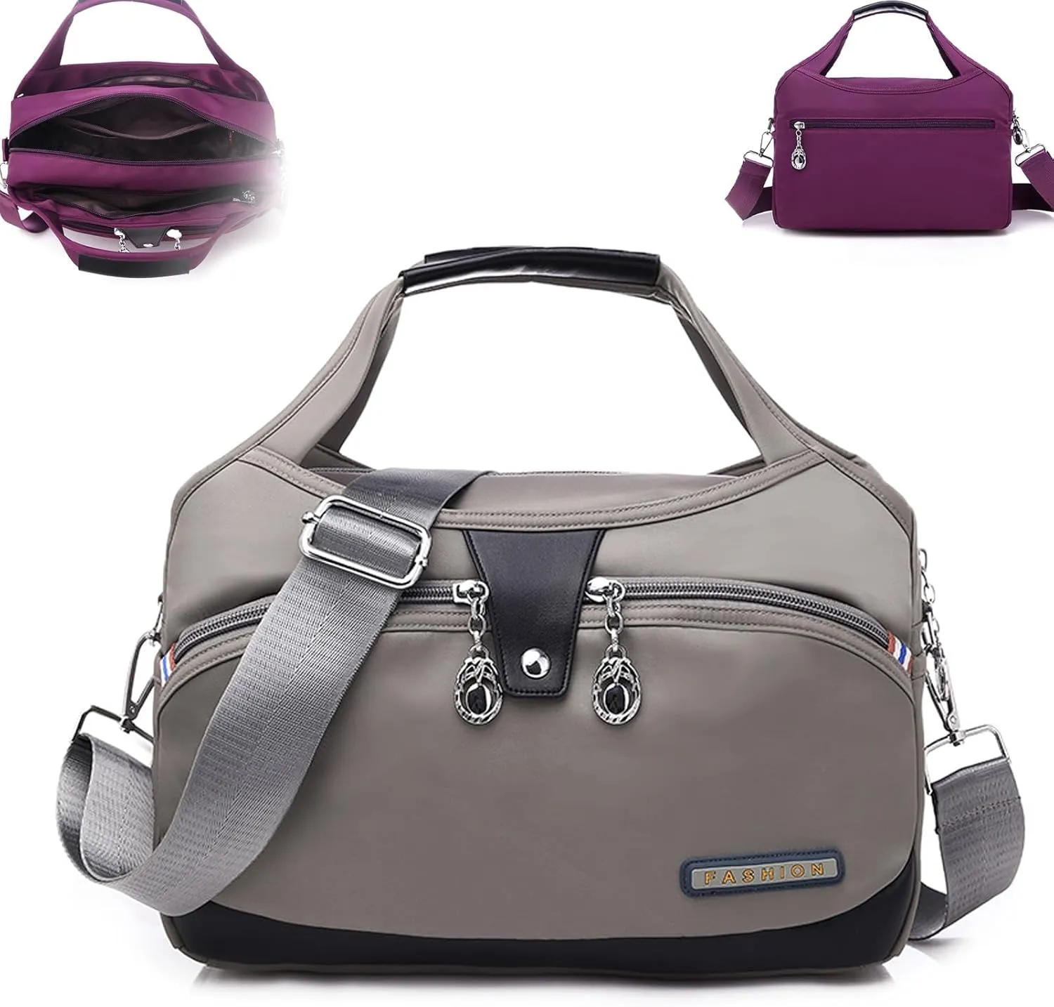 Soft Side Lightweight Underseat Tote Bag(Multi-pocket & waterproof), On Travel Tote, Overnight Weekender Bag