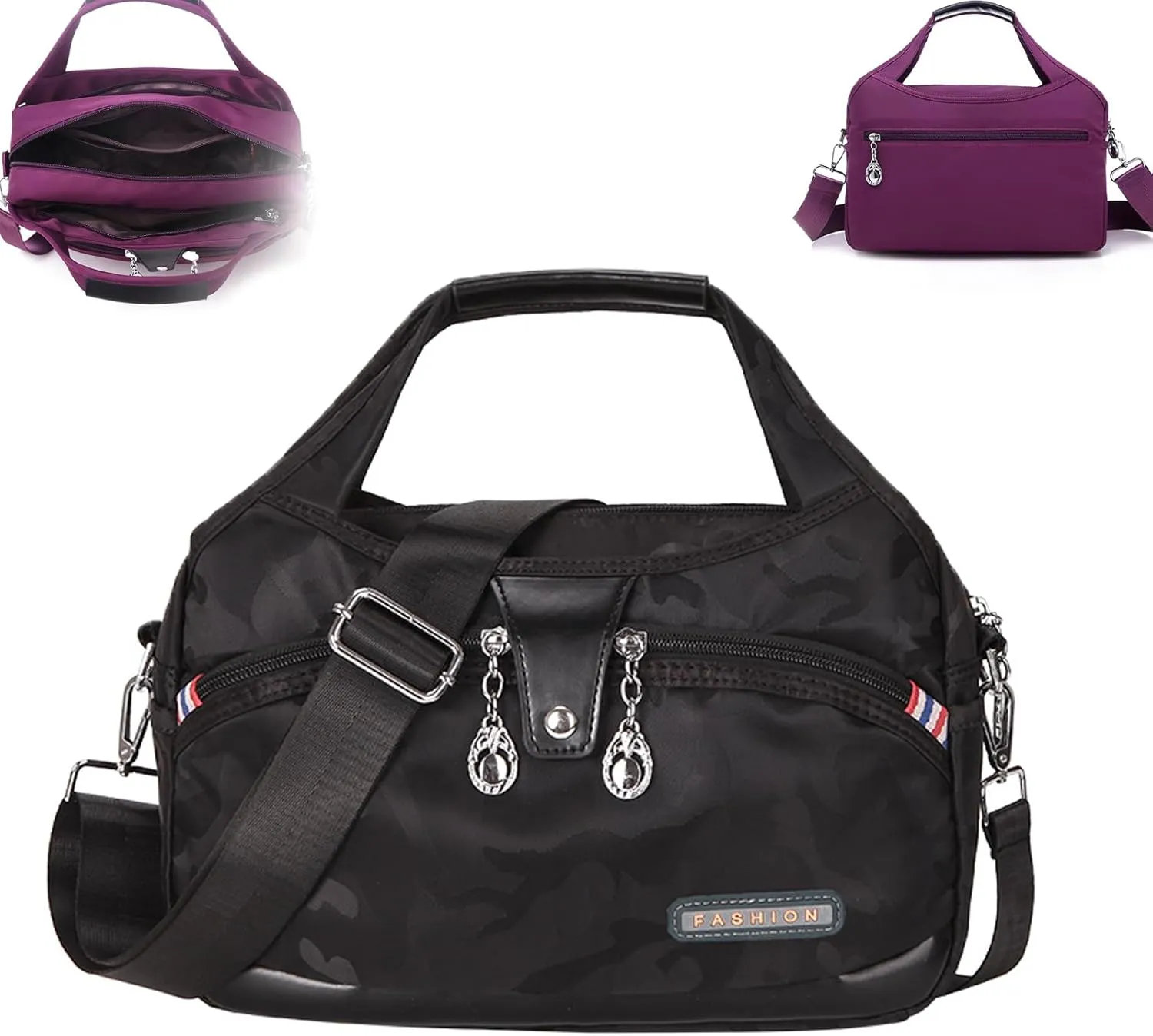 Soft Side Lightweight Underseat Tote Bag(Multi-pocket & waterproof), On Travel Tote, Overnight Weekender Bag