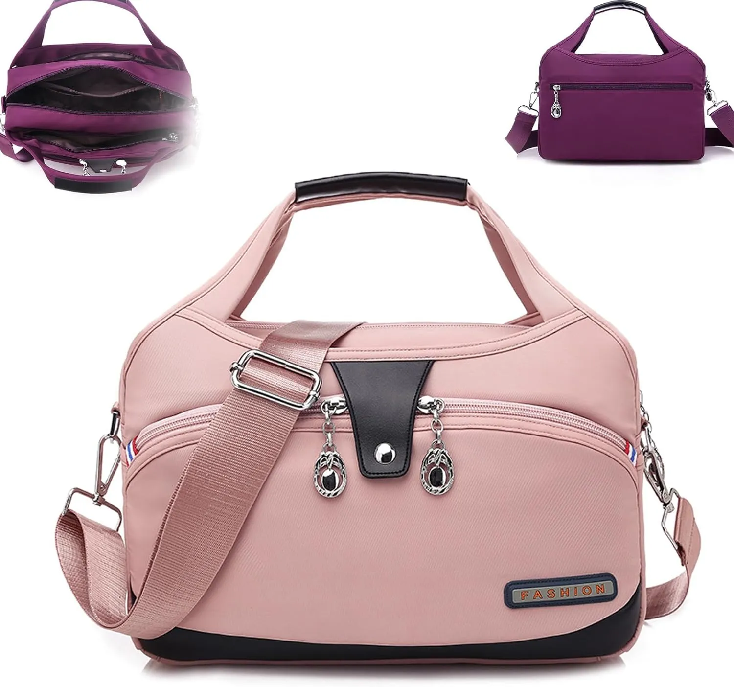 Soft Side Lightweight Underseat Tote Bag(Multi-pocket & waterproof), On Travel Tote, Overnight Weekender Bag