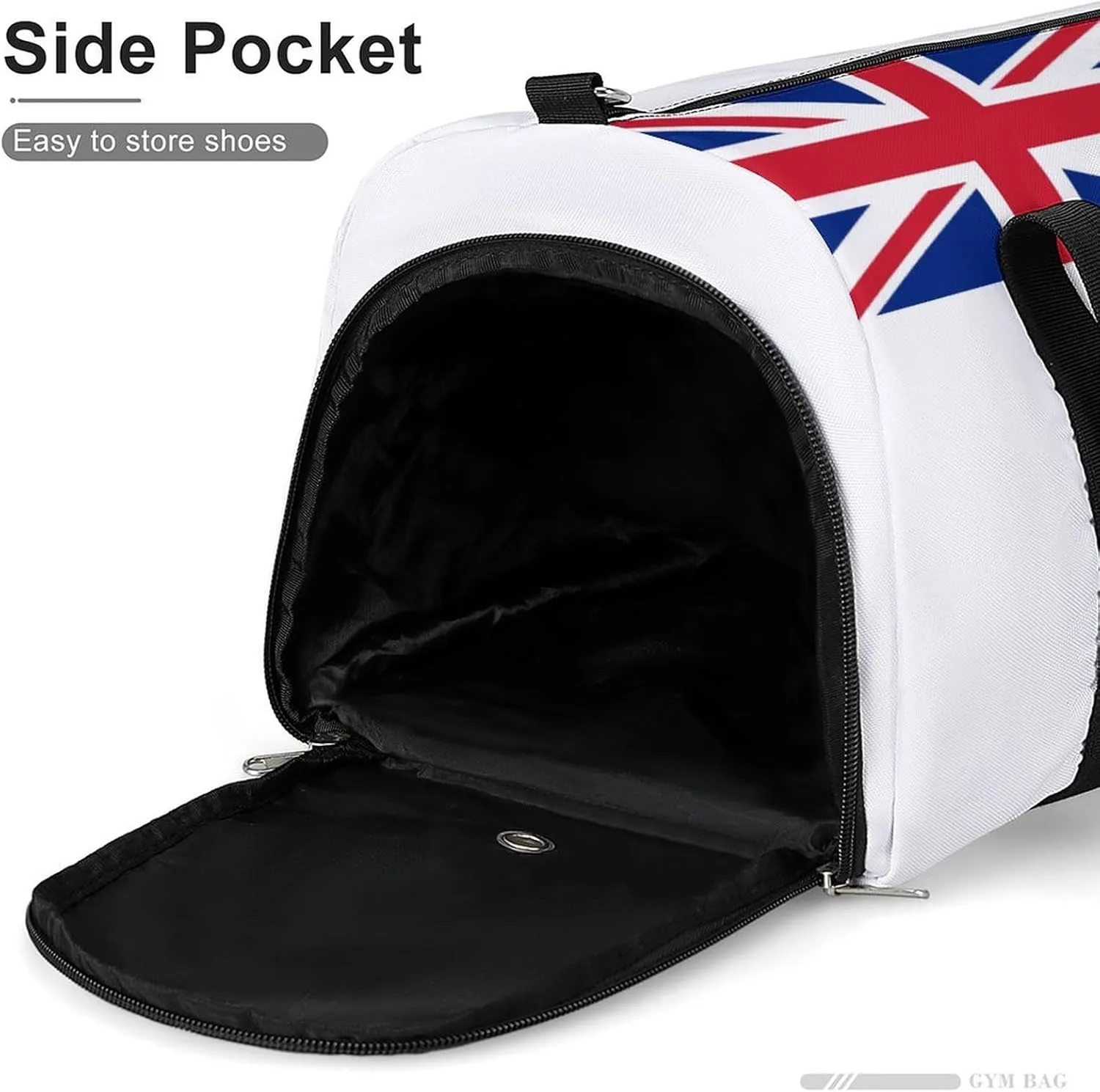 Sports Duffel Bag with British Antarctic Territory Flag for Men Women Shoe Compartment Travel
