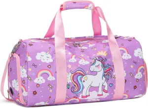 Sports Duffle for Girls - Dance,Ballet,Gym,Gymnastics & Overnight Weekender Bag with Shoe Compartments,Carry On Bag Teen