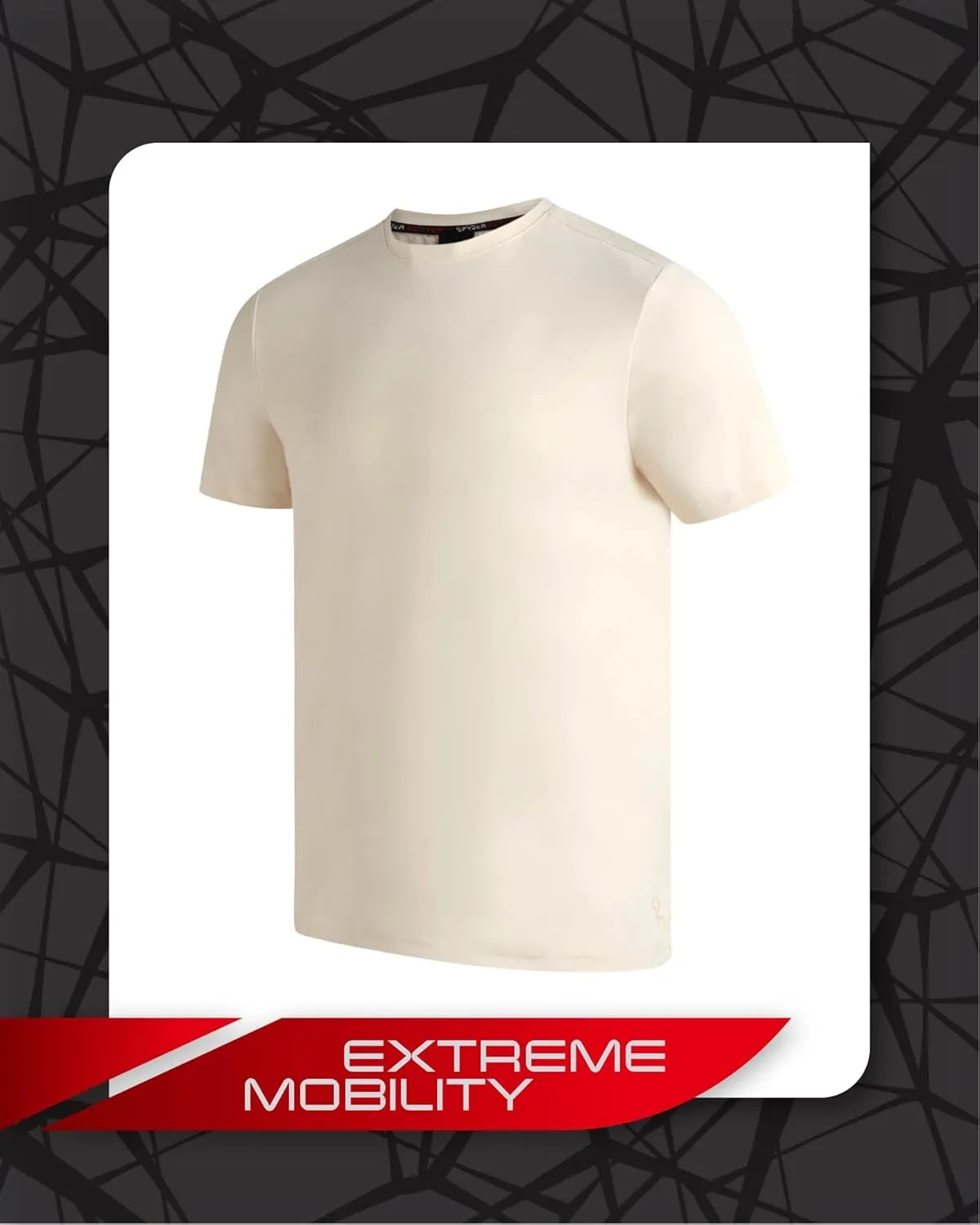 Spyder Men's Athletic T-Shirt - Textured Active Performance Stretch Sports Tee - Breathable Quick Dry Top (S-XL)