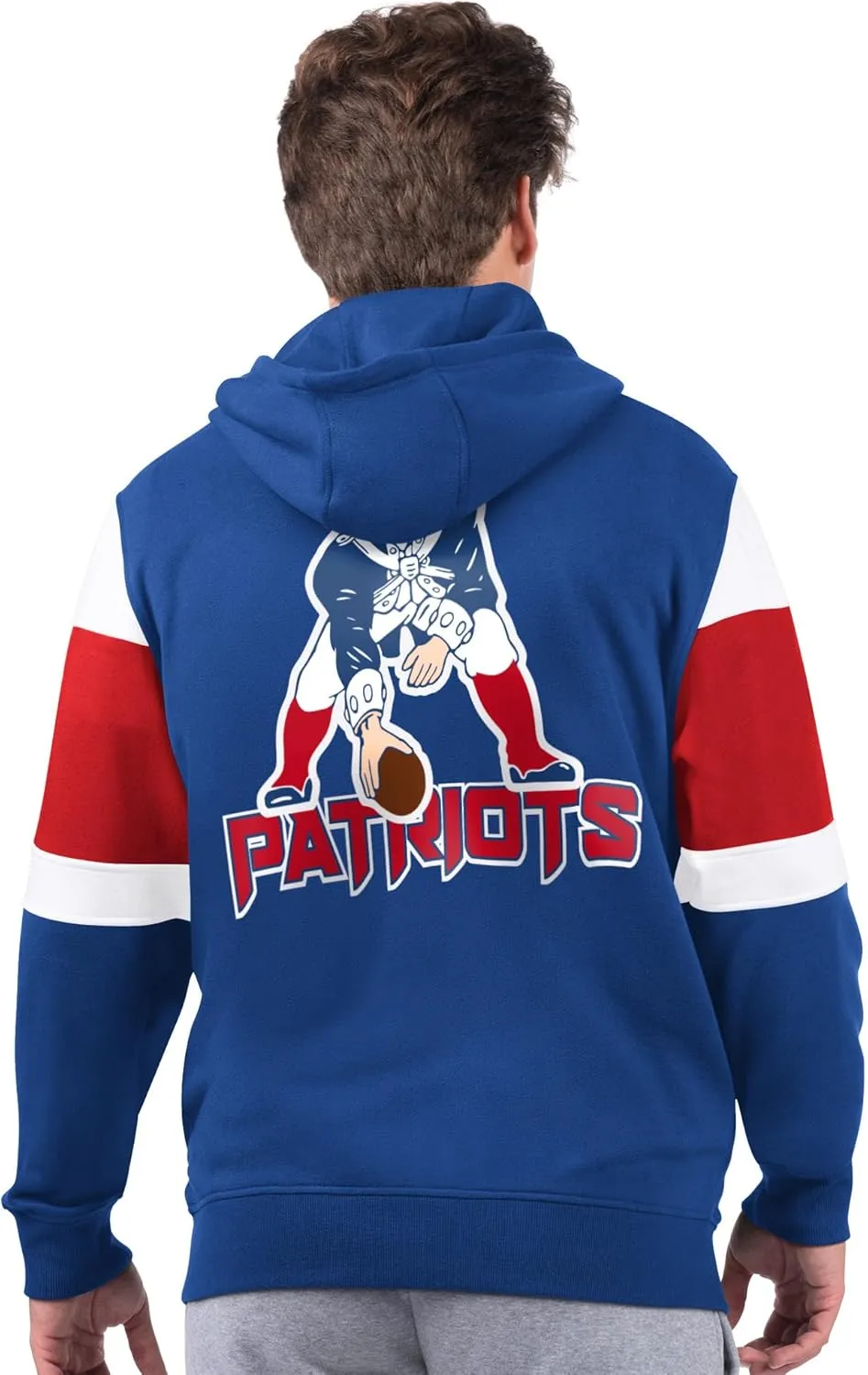 Starter Men's NFL Extreme Vintage Logo Full-Zip Hoodie
