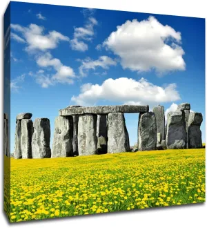 Stonehenge - England - Global Landmarks - 20x20 Gallery Wrapped Canvas Wall Art