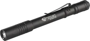 Streamlight 66134 Stylus Pro USB 350-Lumen Rechargeable Penlight with USB Cord & Nylon Holster, Black