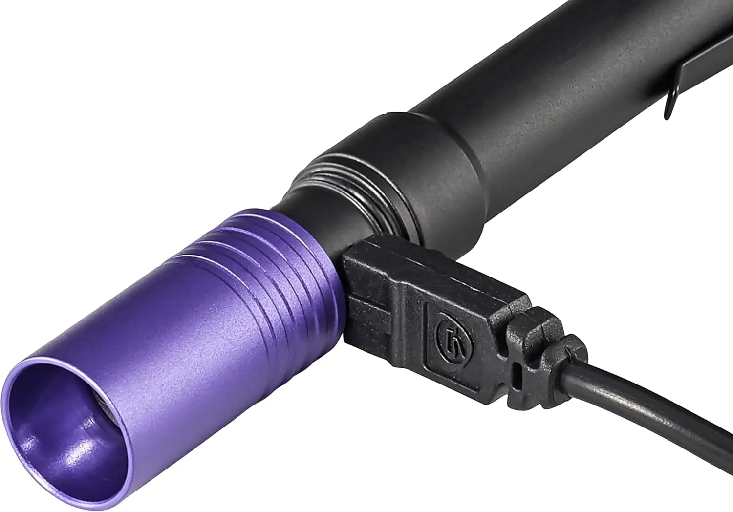 Streamlight 66149 Stylus Pro USB 400nm UV Rechargeable Penlight with USB Cord and Nylon Holster, Black