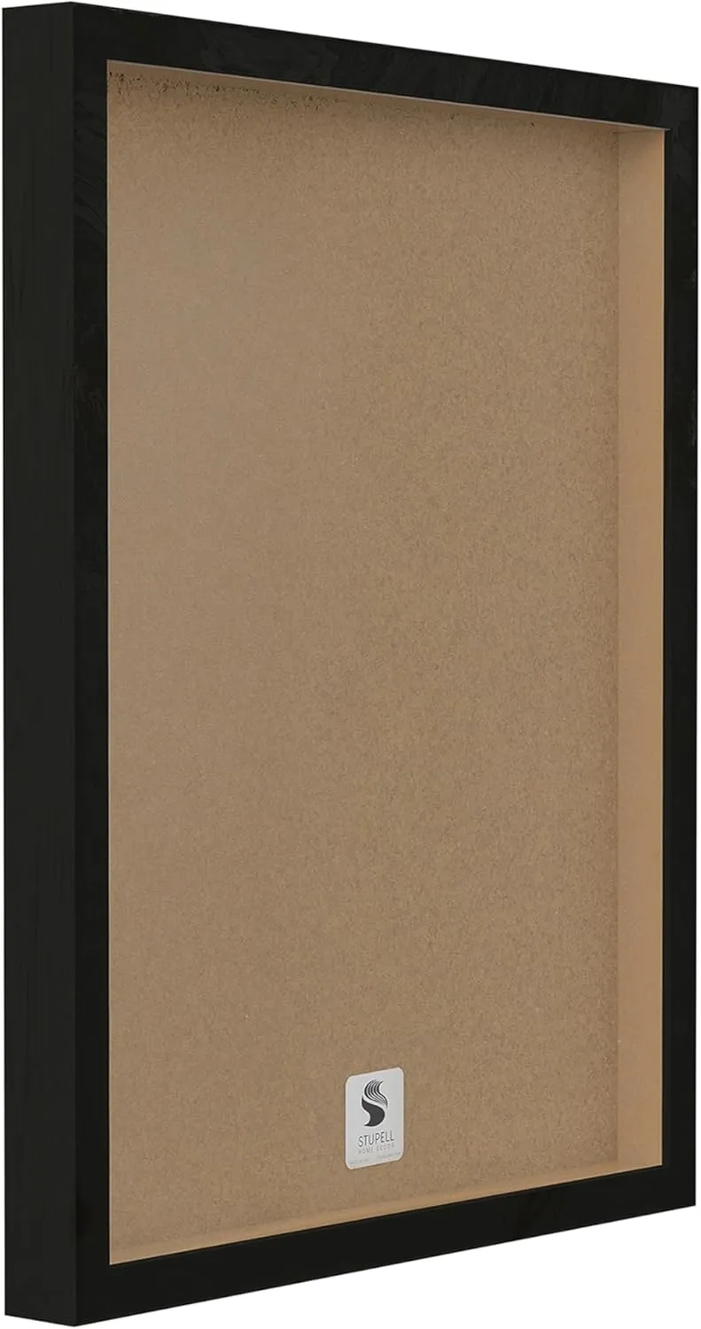 Stupell Industries Bottles and Plants Farm Wood Textured, Design by Anne Tavoletti Wall Art, 11 x 14, Multi-Color, Black Framed