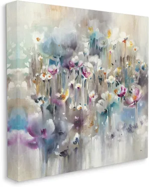 Stupell Industries Soft Rounded Wild Flowers Abstract Floral Field, Designed by K. Nari Canvas Wall Art, Multi-Color