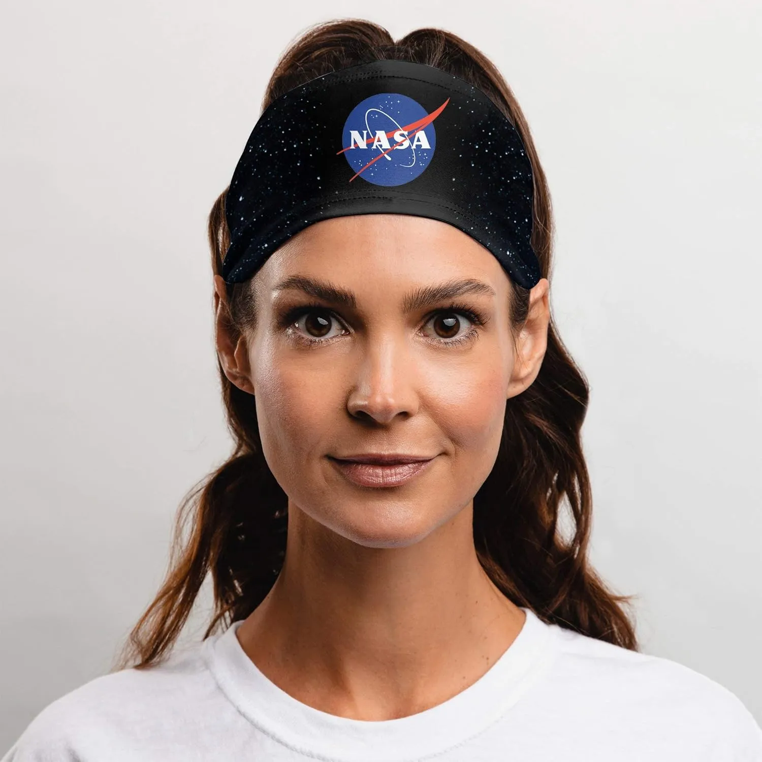 Suddora NASA Headband, Breathable Sweatband for Space Exploration Pride, Non-slip Fabric Sweatband for Football, Tennis, Workout, Costumes & Cosplay