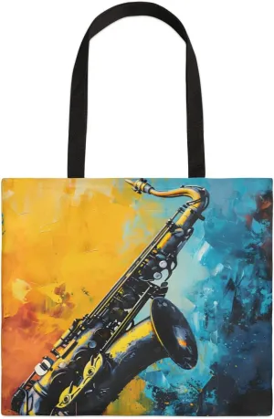 Sunflower Music Symbols Canvas Tote Bag for Women Men Stylish Tote Handbag Shoulder Bag Reusable Grocery Bag