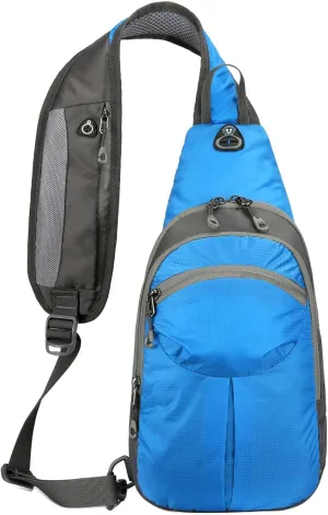 Super Lightweight Waterproof Nylon Chest Sling Bag Crossbody Daypack for Men Women 5L Sport Outdoor Travel Hiking