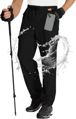 Susclude Waterproof Hiking Pants Men Lightweight Quick Dry Men's Hiking Pants