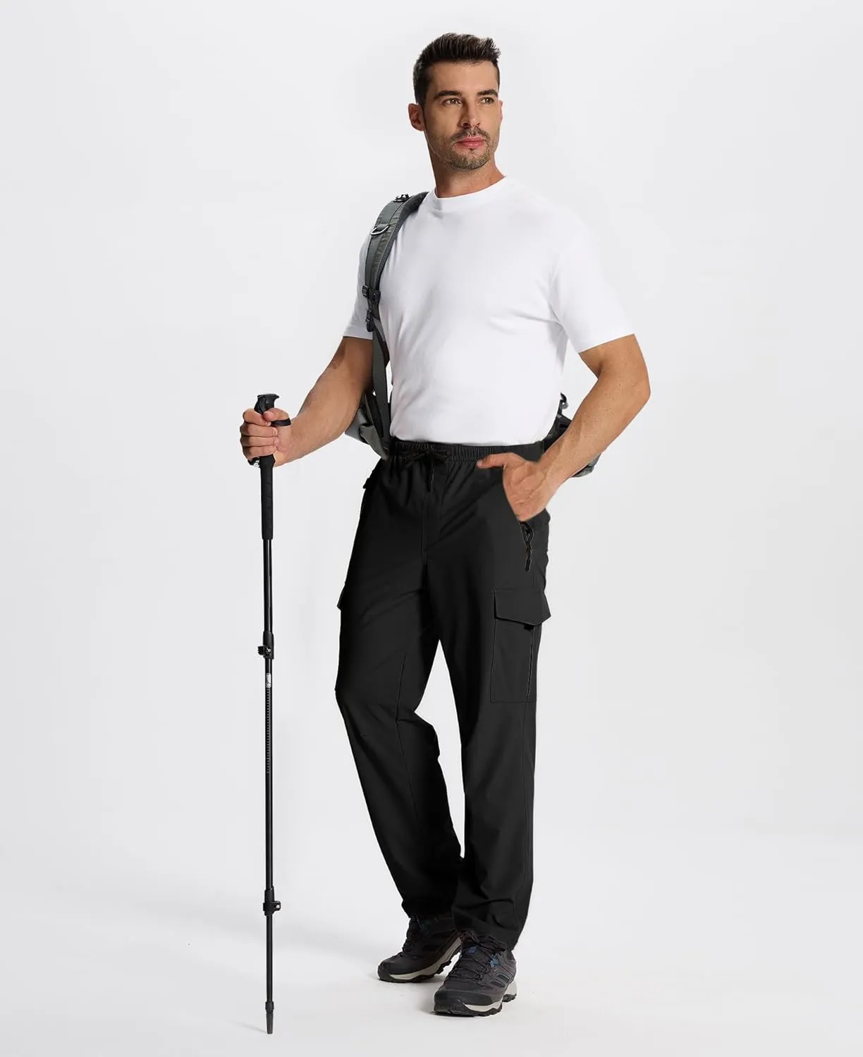 Susclude Waterproof Hiking Pants Men Lightweight Quick Dry Men's Hiking Pants