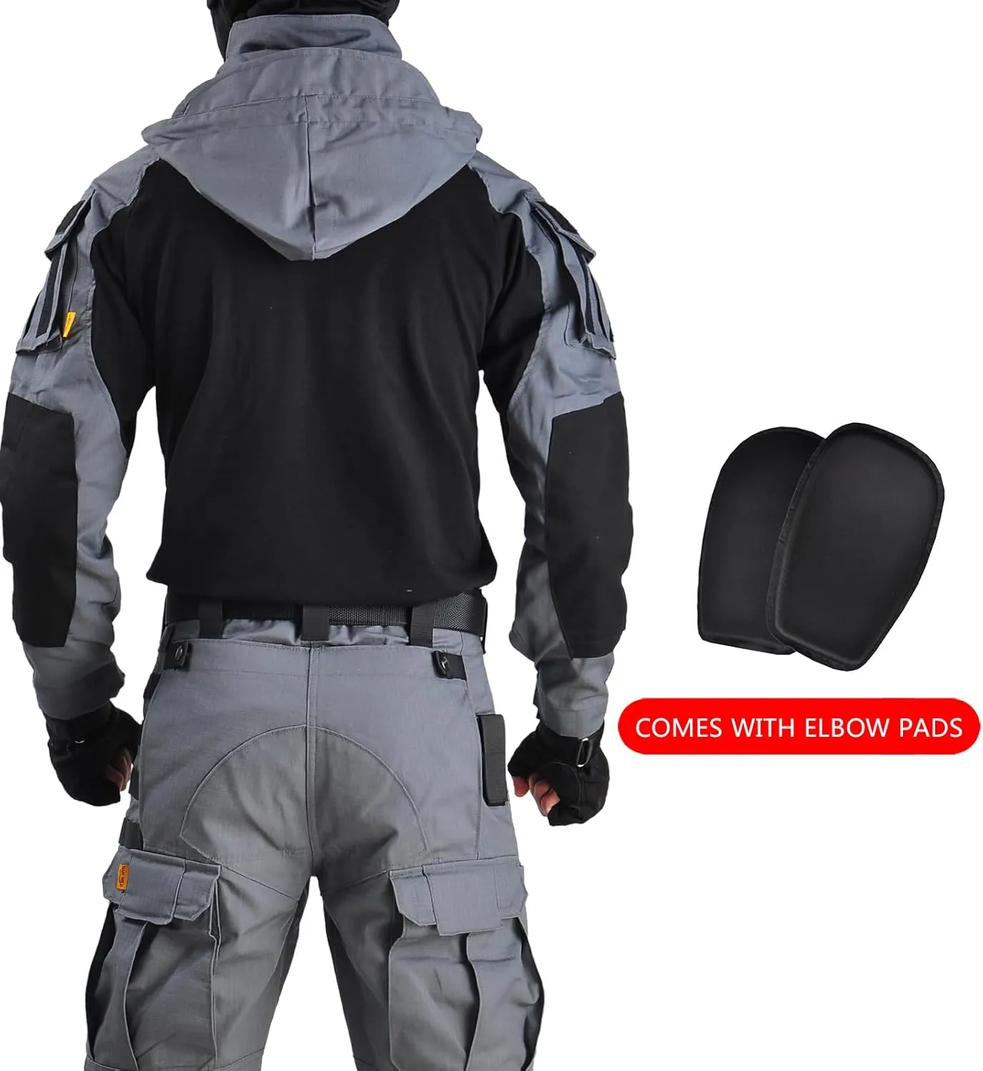Tactical Shirt Men's Combat Shirt Tactical Military Camo Long Sleeve Suitable for Airsoft Paintball