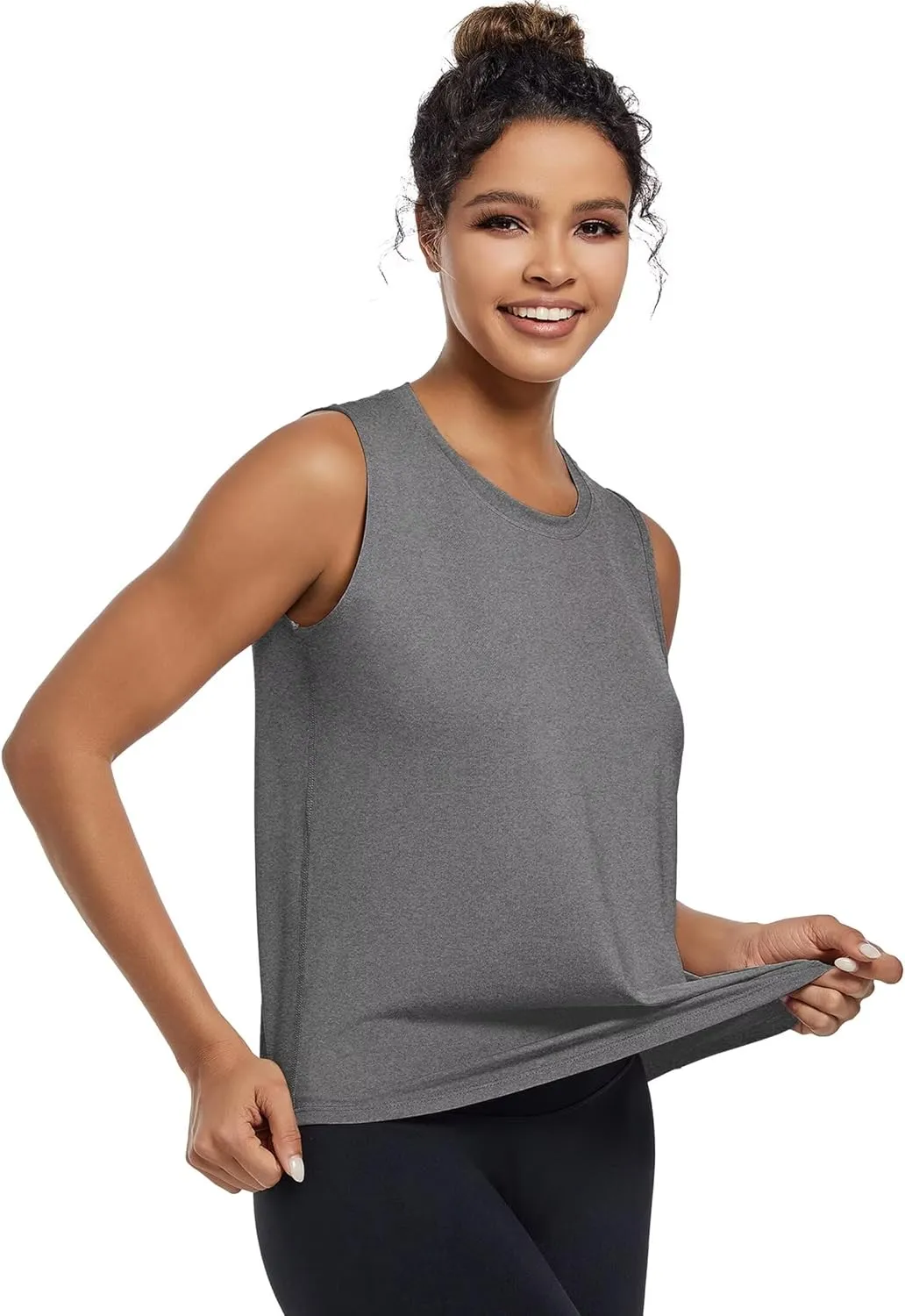 TELALEO 5 Pack Workout Tank Tops for Women Sleeveless Athletic Yoga Gym Tank Tops Quick Dry Loose Fit Sports Shirts
