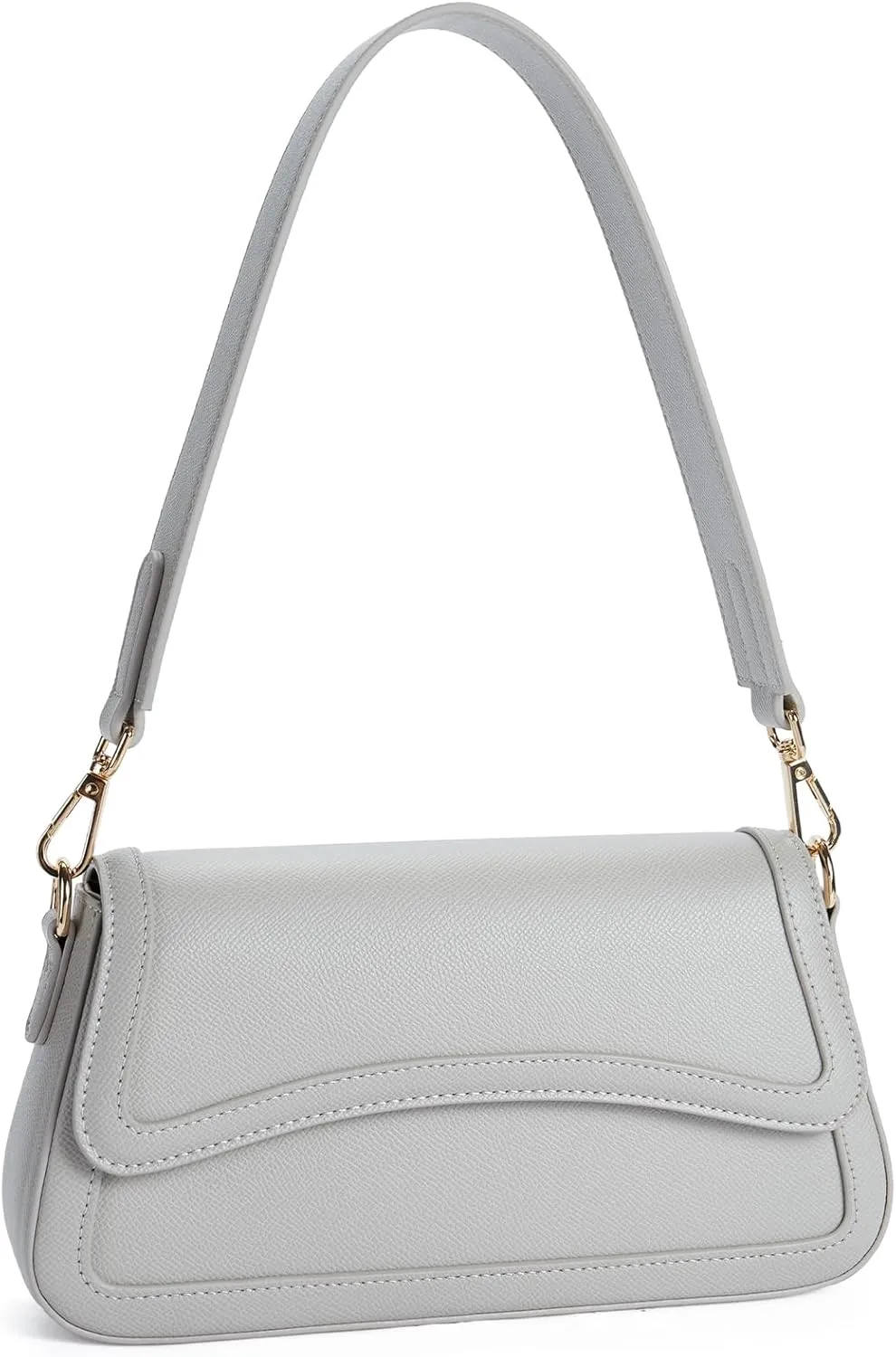 Telena Shoulder Bag for Women Vegan Leather Women's Shoulder Purses Handbags with 2 Removable Strap Crossbody Bag Purses