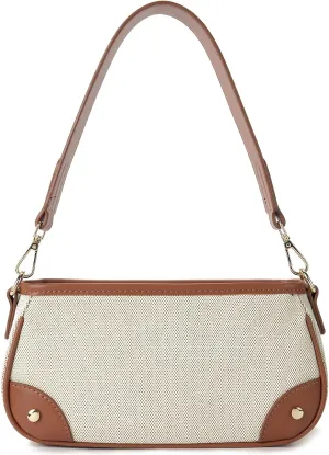 Telena Shoulder Bag for Women Vegan Leather Women's Shoulder Purses Handbags with 2 Removable Strap Crossbody Bag Purses