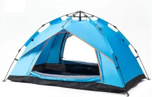 Tent Camping Tent for 4 Person 2 Door&4 Mesh Portable Instant Tent Automatic Tent for Family Hiking Outdoor Outdoor