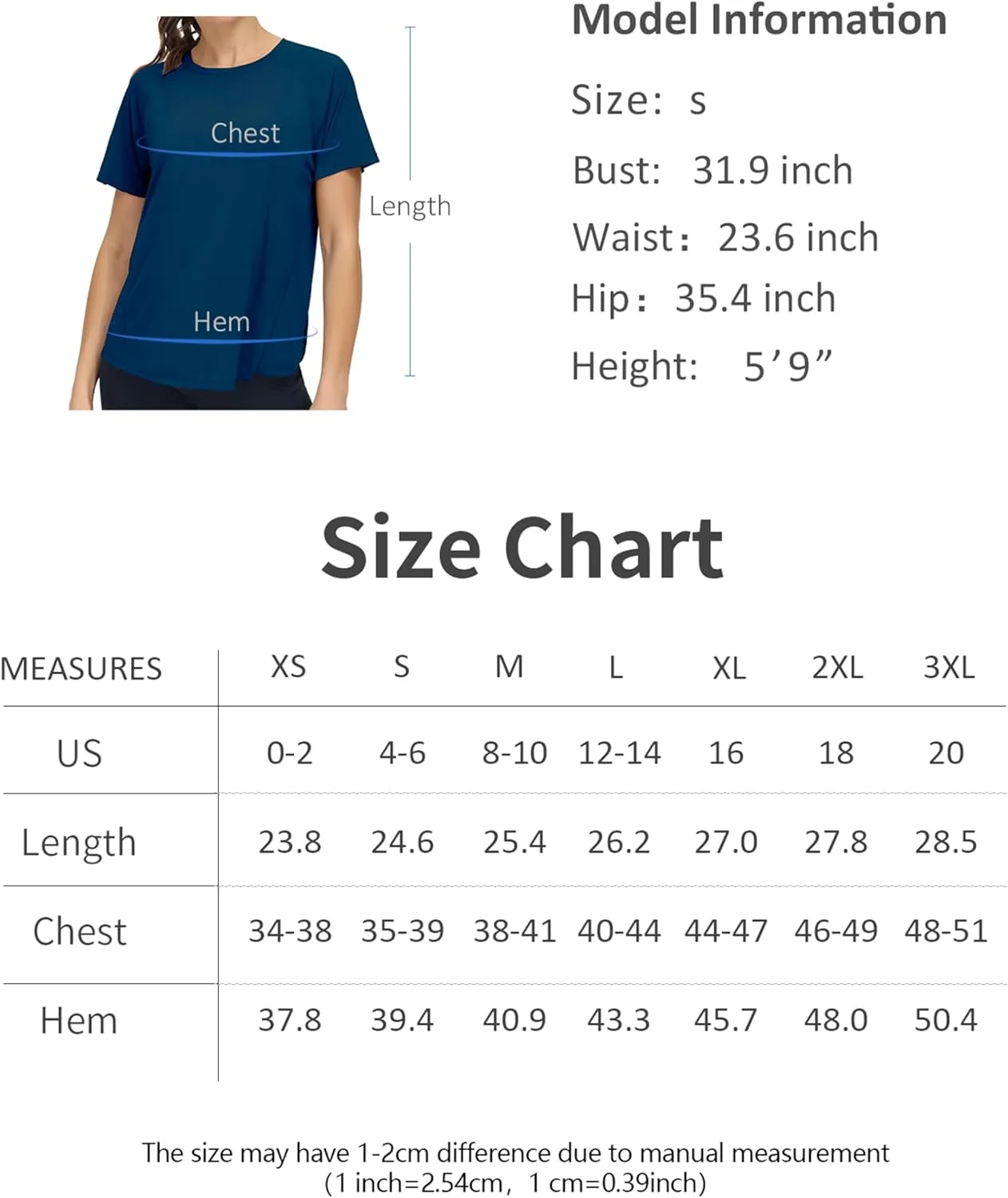 THE GYM PEOPLE Women's Short Sleeve Workout Shirts Breathable Yoga T-Shirts with Side Slits Athletic Tee Tops