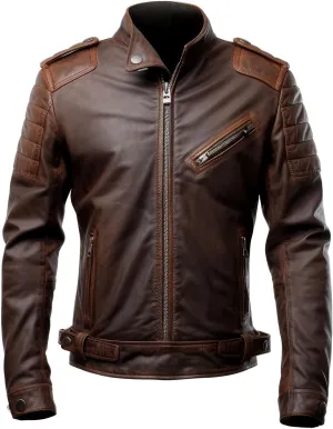 The Next Mens Aviation Genuine Leather Jacket Military Lapel Zipper Pilot Vintage Leather Jackets