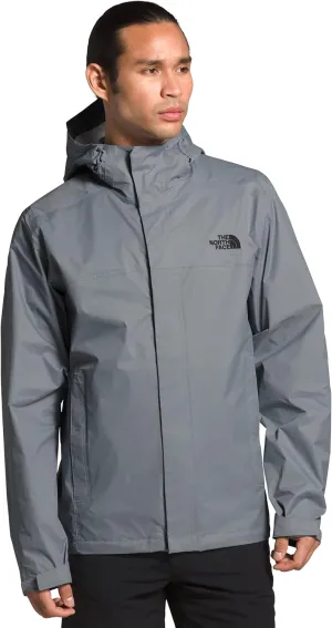 THE NORTH FACE Men’s Venture 2 Waterproof Hooded Rain Jacket (Standard and Big & Tall Size), Mid Grey/Mid Grey/TNF Black, Large