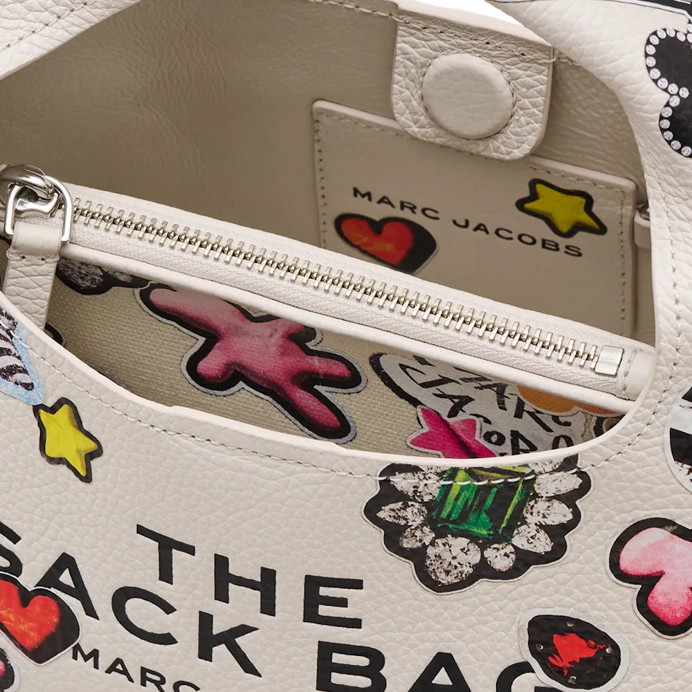 THE STICKER LEATHER MINI SACK BAG