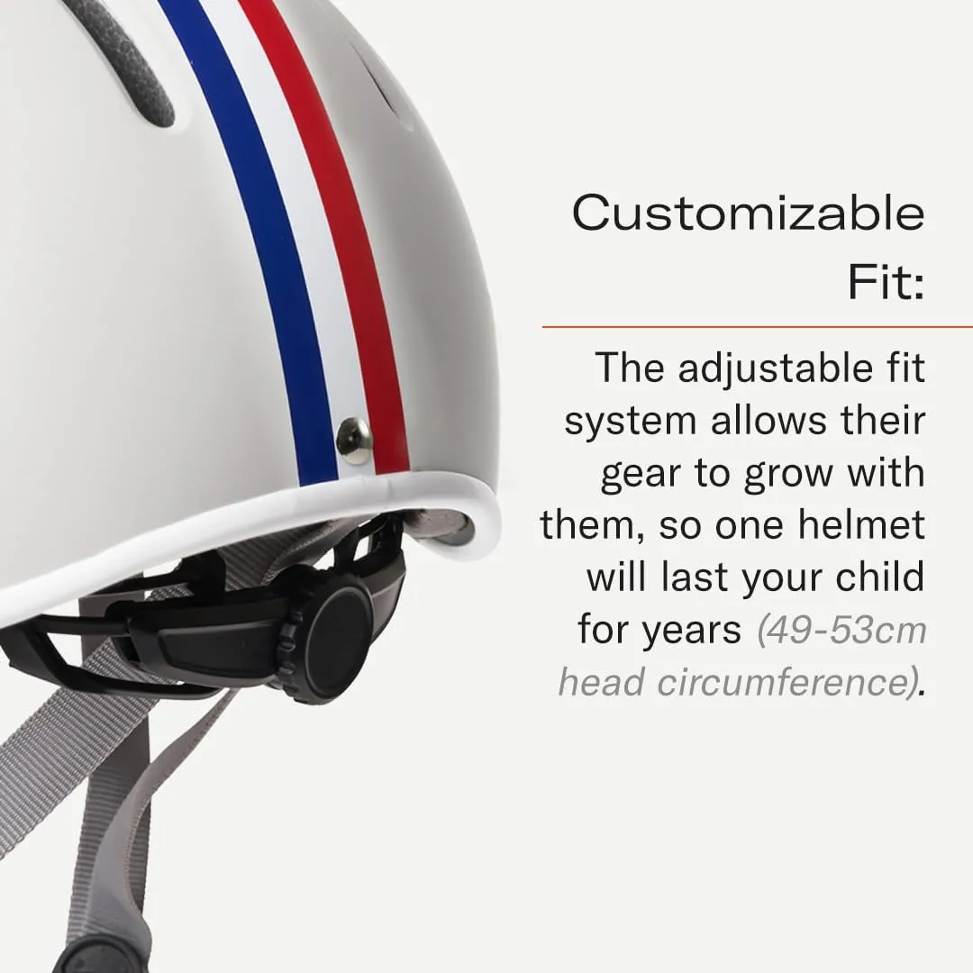 Thousand Kids Helmet – Free Reflective Sticker Pack to Customize, No Pinch Magnetic Buckle, Multi Sport Safety CSPC ASTM CE Certified – Jr Collection