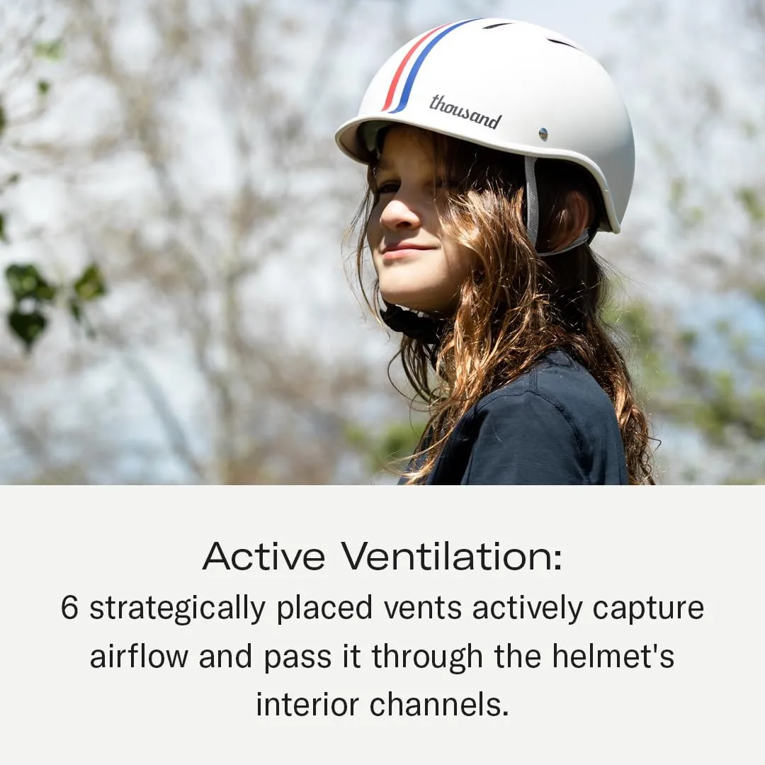 Thousand Kids Helmet – Free Reflective Sticker Pack to Customize, No Pinch Magnetic Buckle, Multi Sport Safety CSPC ASTM CE Certified – Jr Collection