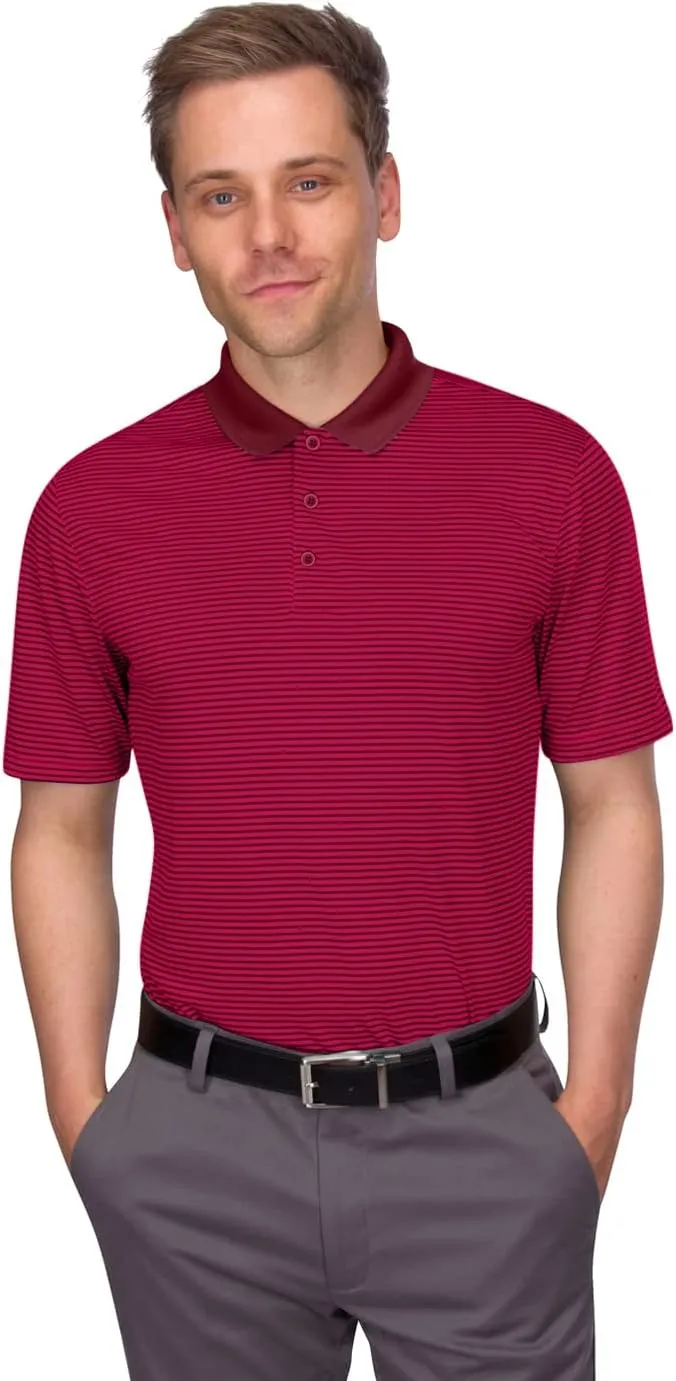 Three Sixty Six Quick Dry Golf Shirts for Men - Moisture Wicking Short-Sleeve Casual Polo Shirt