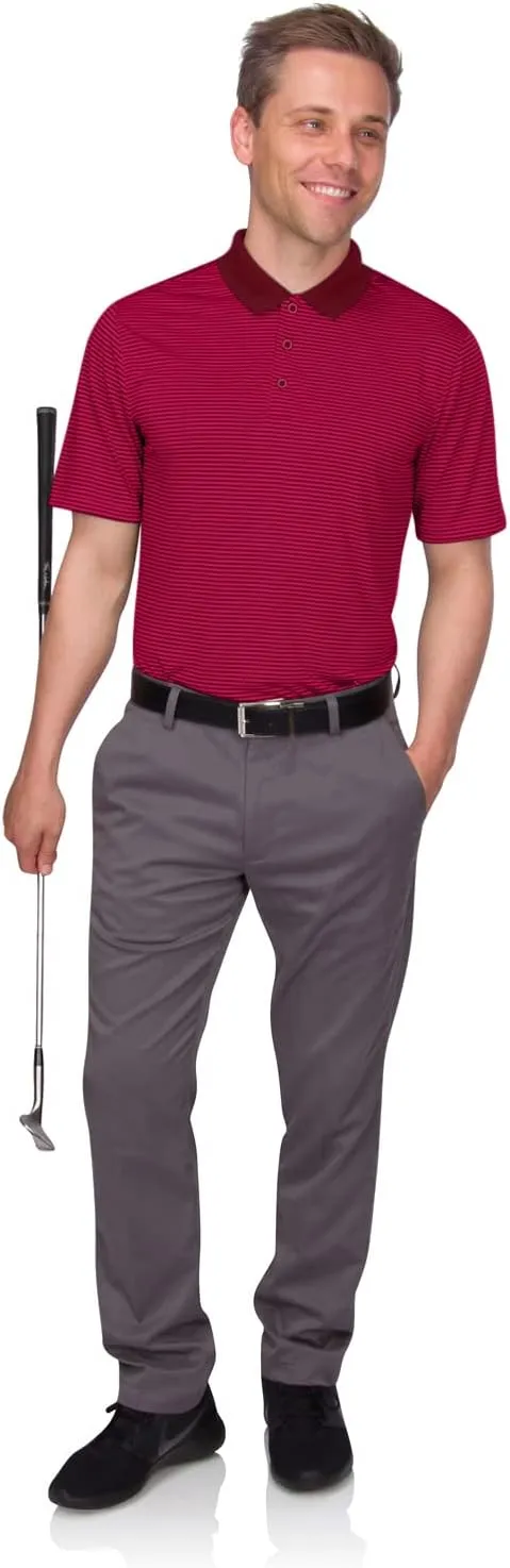 Three Sixty Six Quick Dry Golf Shirts for Men - Moisture Wicking Short-Sleeve Casual Polo Shirt